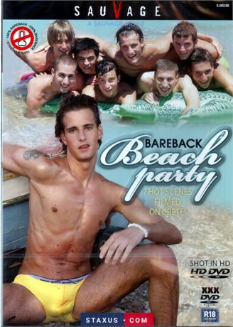 BAREBACK BEACH PARTY- Gay XXX DVD Hot young men having sex on the beach!