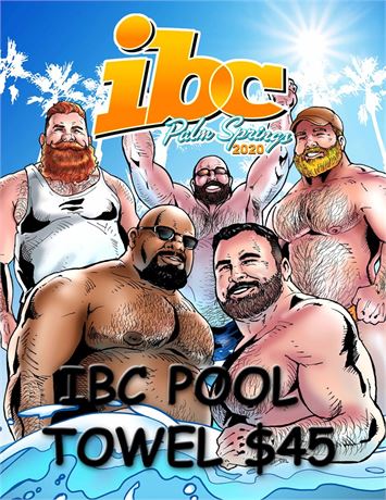 Gay Interest INTERNATIONAL BEAR CONVERGENCE Collectible 2020 Pool Towel NEW!